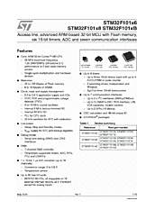 DataSheet STM32F101C8 pdf